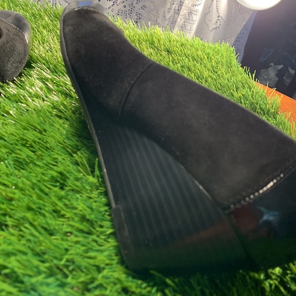 Nearly New! Clark’s Collection black wedge shoes 7.5 - Picture 4 of 7